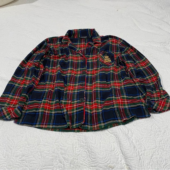 Plaid Pajamas Two Piece Lauren Ralph Lauren - Picture 3 of 10
